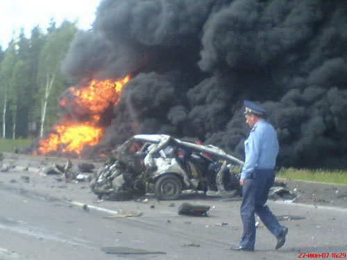 Increíble accidente de BMW en Rusia (5)