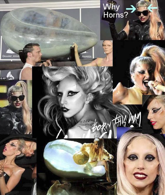 Lady Gaga con cuernos