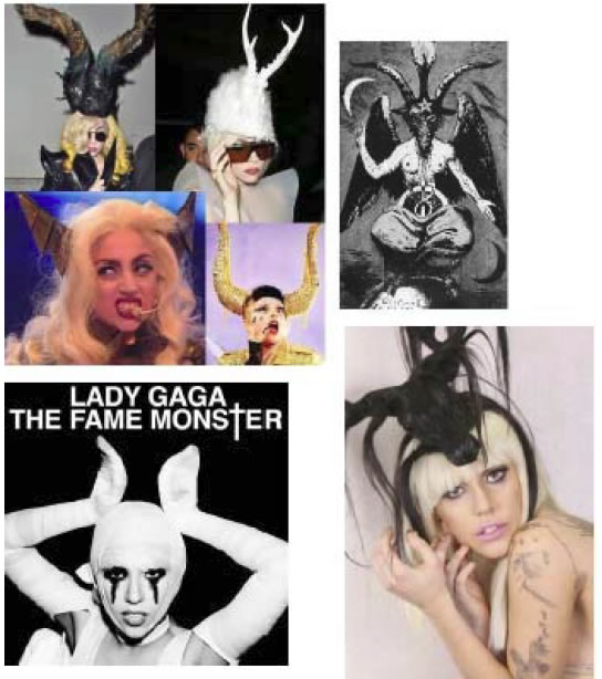 Lady Gaga cuernos