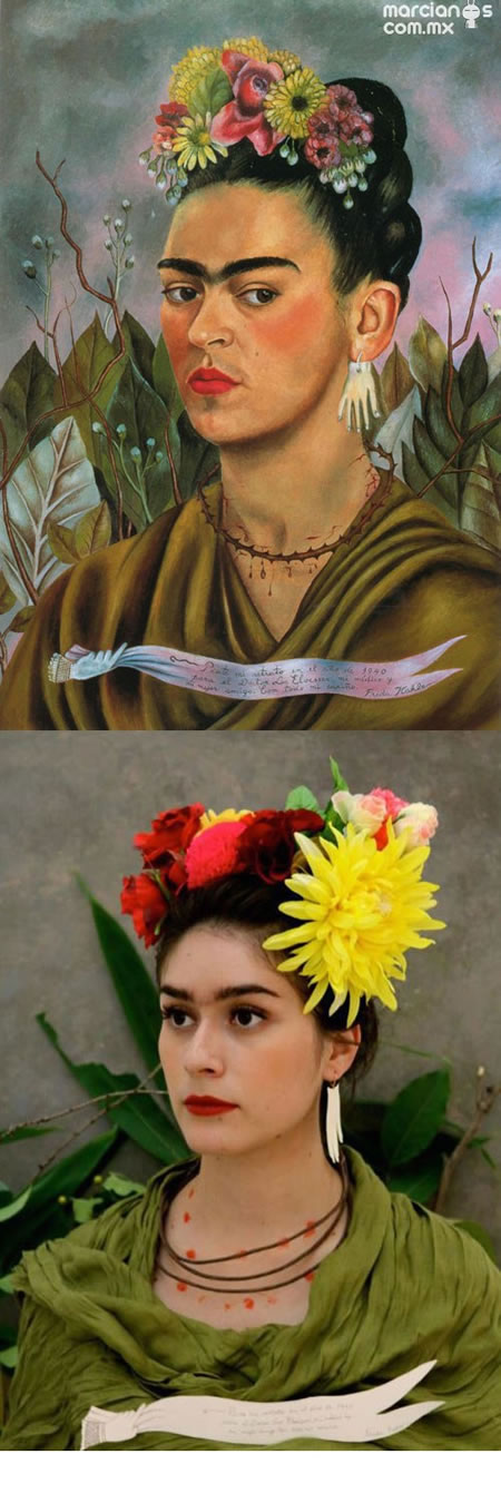 “Autorretrado dedicado al Dr. Eloesser” - Frida Kahlo