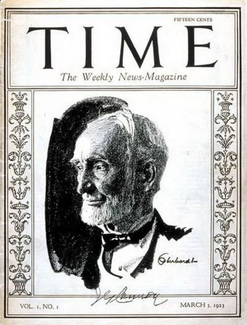 La primera portada de las revistas Time