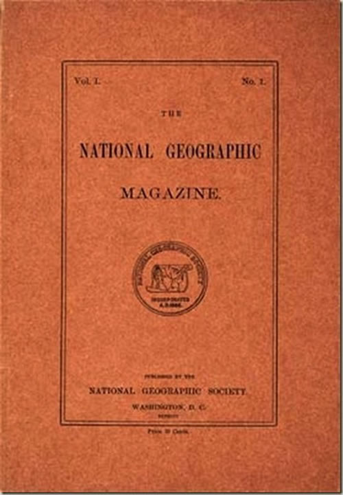 La primera portada de las revistas National Geographic