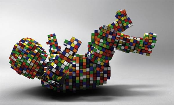 Obras de arte con cubos de Rubik (3)
