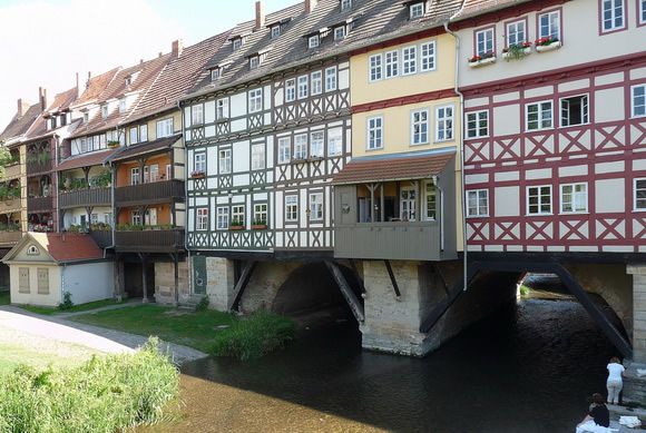 puente Krämerbrücke lateral