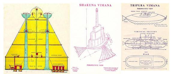 Gráfico de una nave vimana