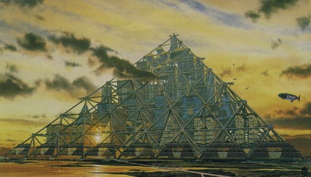 vision futuro ciudad piramide