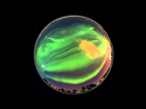 Video de una aurora boreal en curso