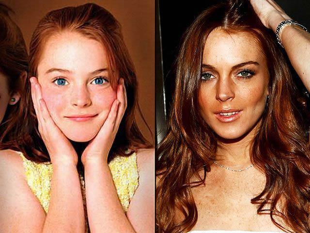 Lindsay Lohan antes despues Famosos infancia()