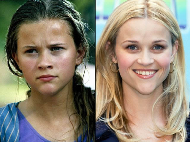 Reese Witherspoon antes despues Famosos infancia()