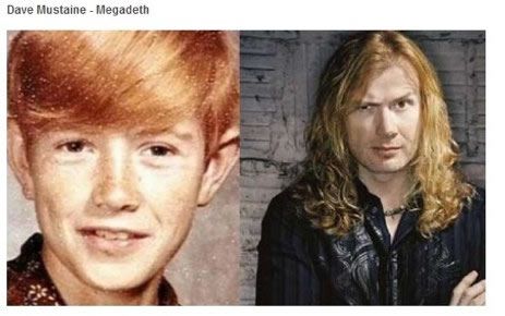 dave mustaine megadeth antes despues Famosos infancia()