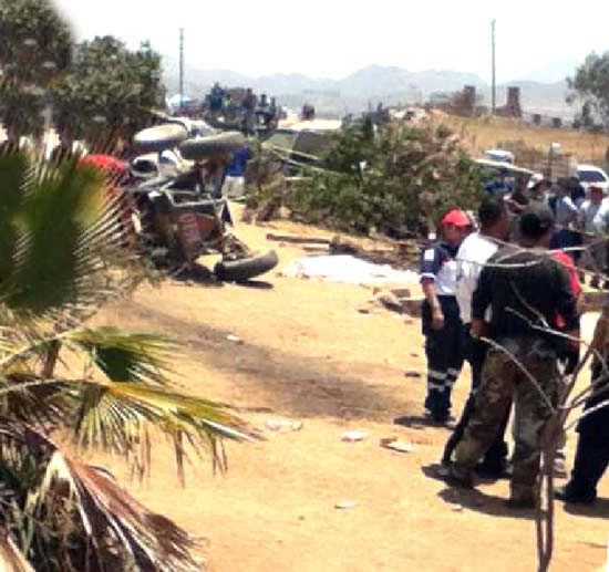 Accidente fatal en Baja 500
