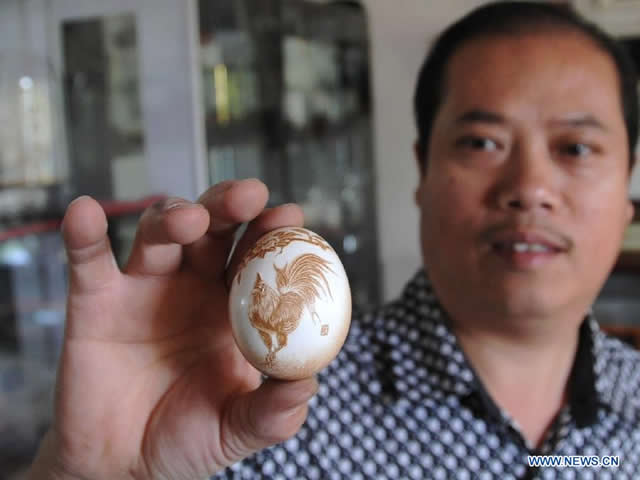 arte de esculpir huevos Pu Derong (4)