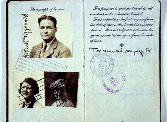 Pasaporte de   F. Scott Fitzgerald (14)