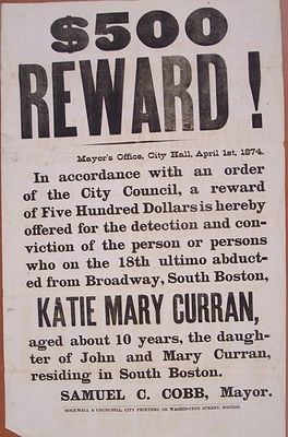 Katie Curran recompensa