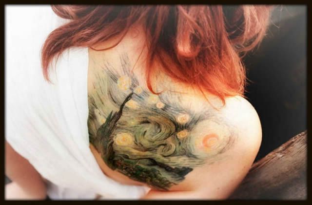 41 tatuajes increíbles inspirados en obras de arte 02