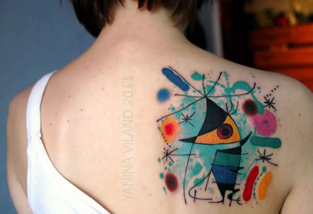 41 tatuajes increíbles inspirados en obras de arte 15