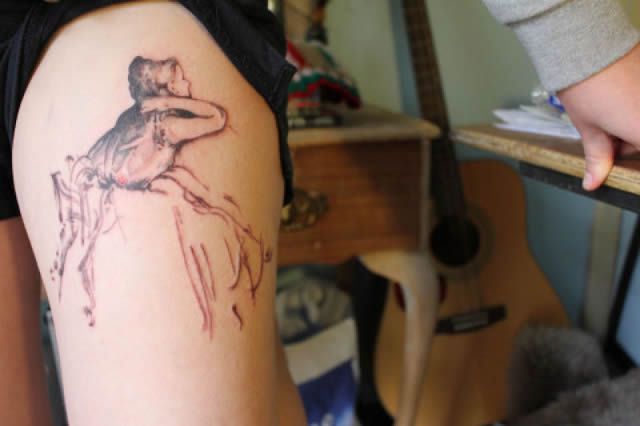 41 tatuajes increíbles inspirados en obras de arte 36