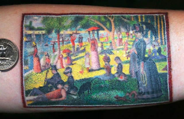 41 tatuajes increíbles inspirados en obras de arte 37