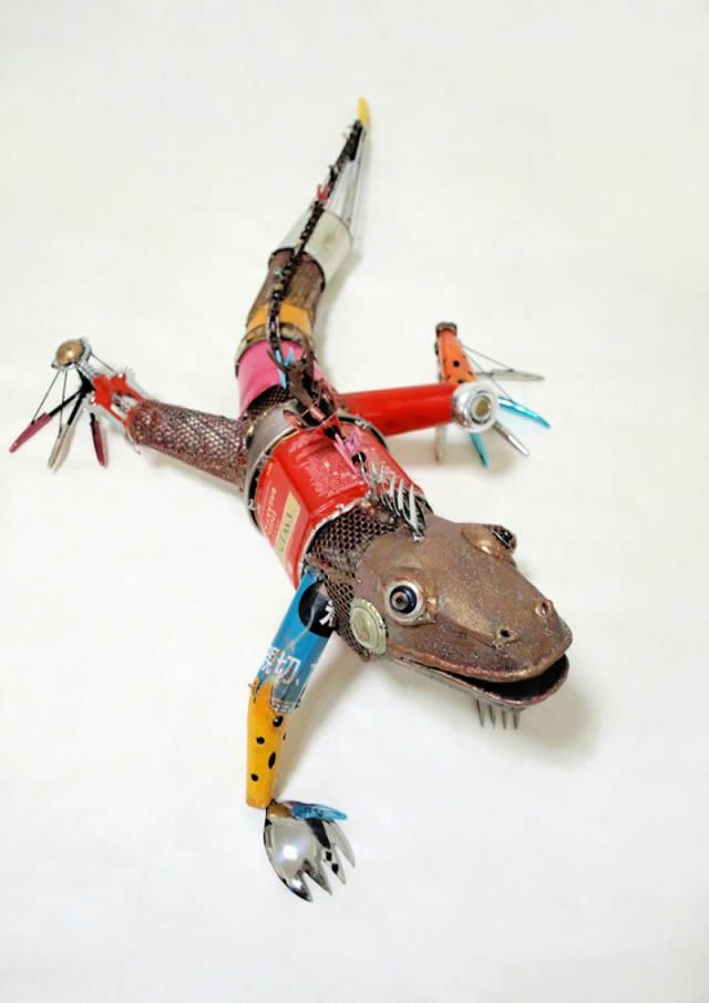 esculturas animales recicladas Natsumi Tomita (7)