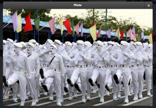 Ejército iraní blanco