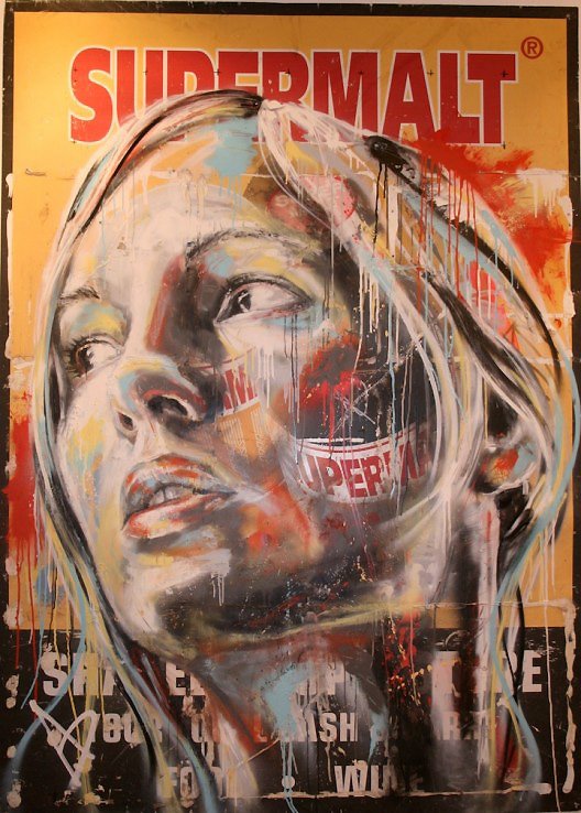 Retratos grafiti por David Walker (5)