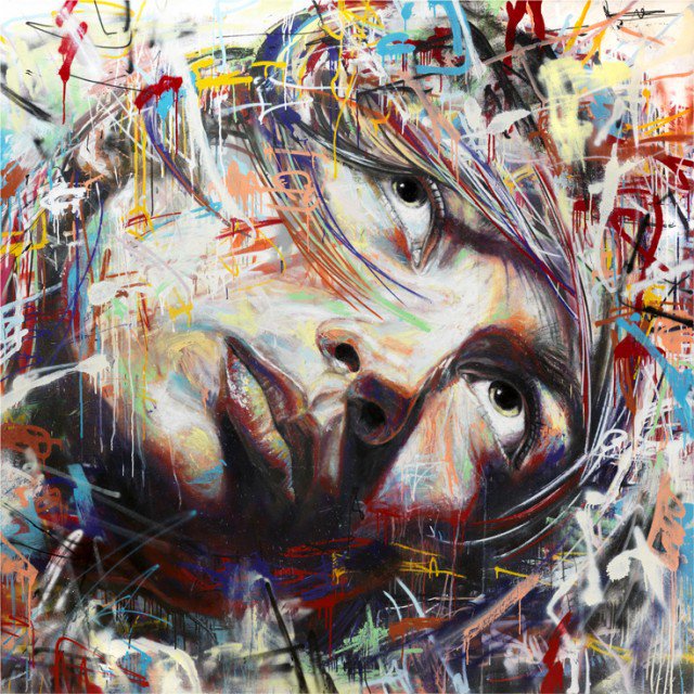 Retratos grafiti por David Walker (4)