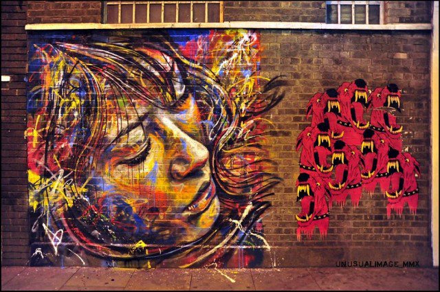 Retratos grafiti por David Walker (14)