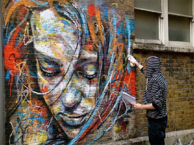 Retratos grafiti por David Walker (10)
