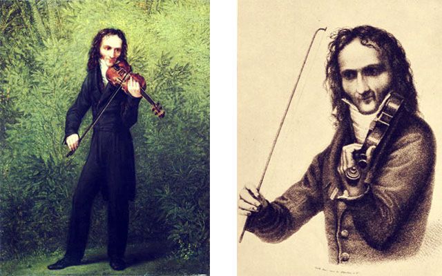 Niccolò Paganini retratos