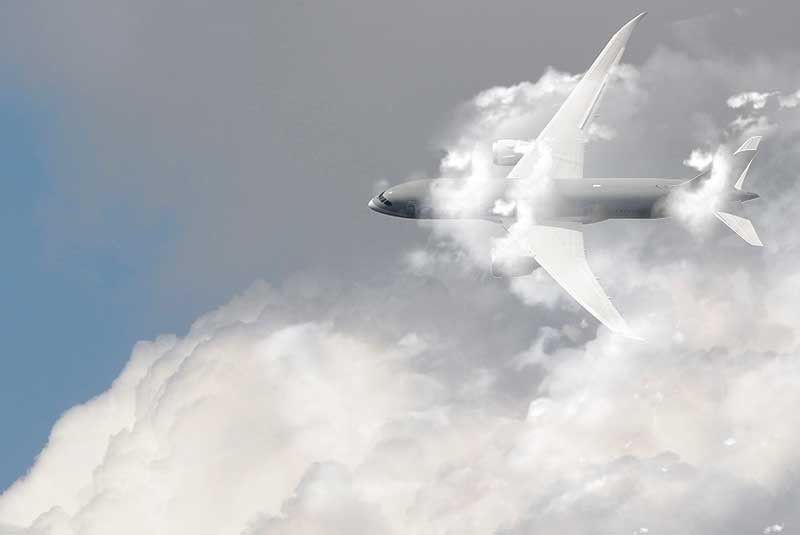 avion nube