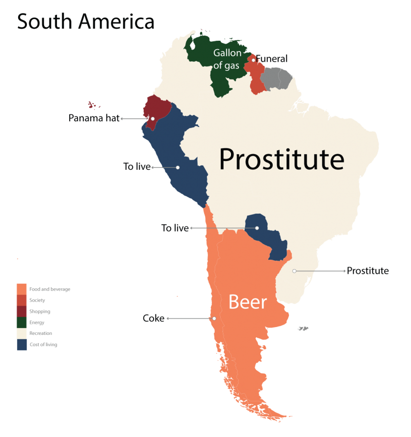 obsesiones mundo costos sudamerica