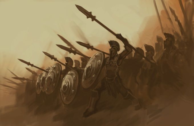 espartanos en guerra