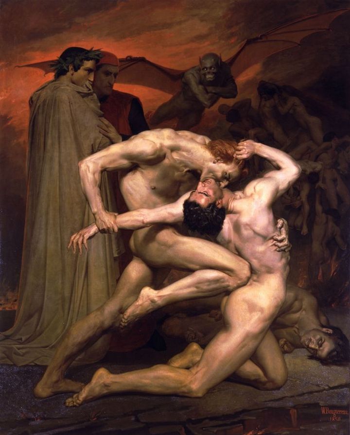 Dante y Virgilio en el infierno - William Bouguereau