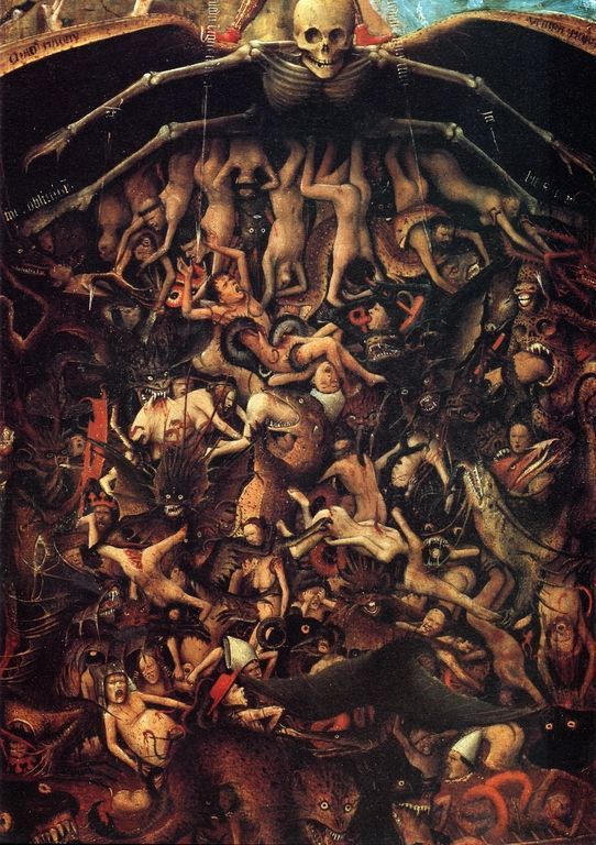 La Crucifixión y el Juicio Final por Jan van Eyck