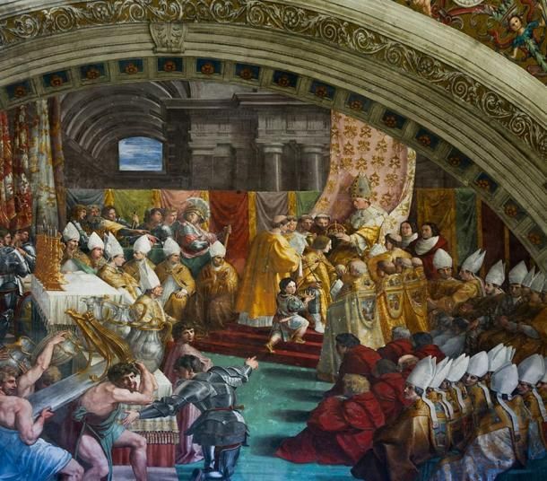 Coronación de Carlomagno.