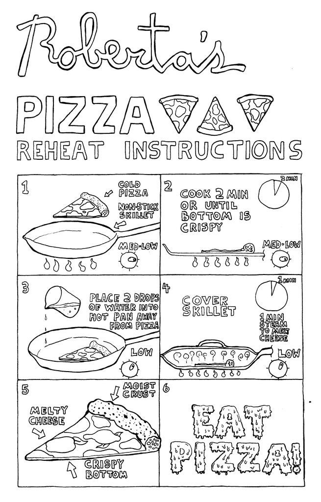 como calentar una pizza