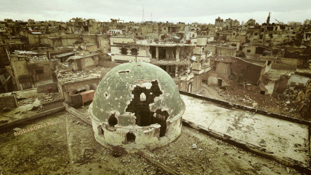 destruccion en Homs