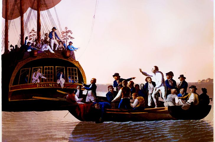 Motín del HMS Bounty pintura