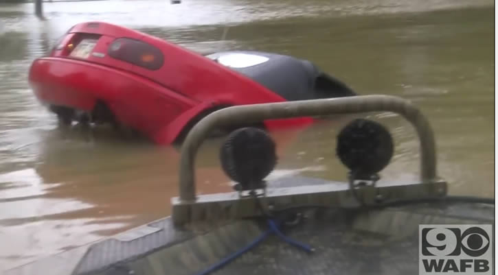 auto inundacion