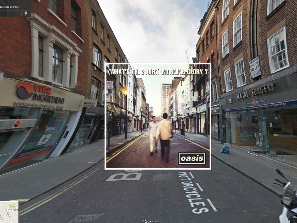 portada de discos clasicos en Google Street View (2)