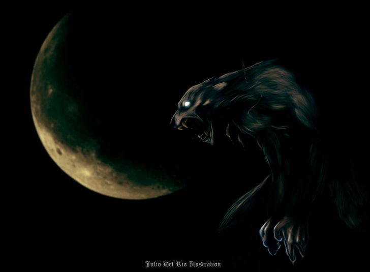 hombre-lobo-ilustracion-juandelrio