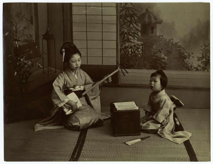 foto antigua familia japonesa