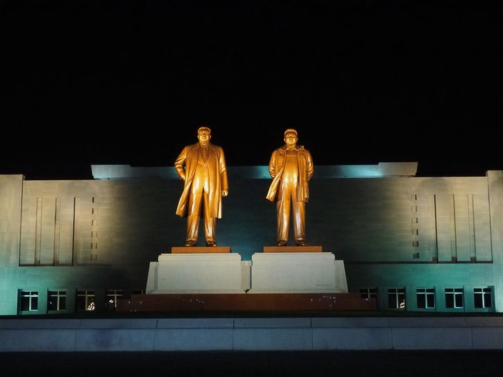 Kim Il Sung y Kim Jong Il