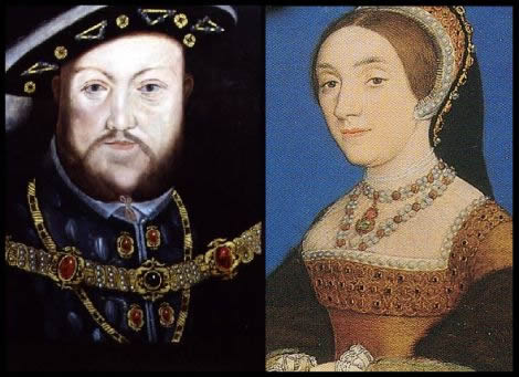 Catalina Howard y Enrique VIII