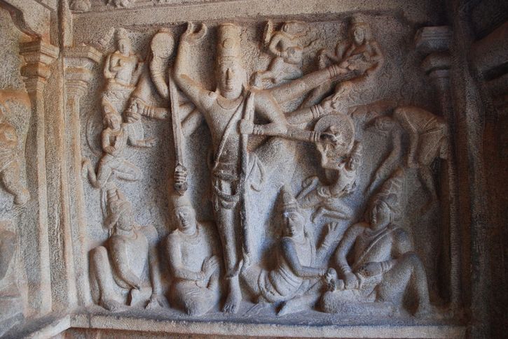 ruinas en Mahabalipuram