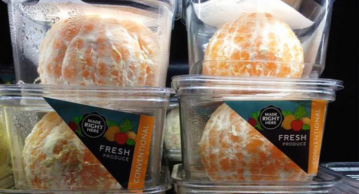naranjas empaquetadas sin cascara