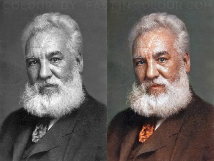 Alexander Graham Bell fotografia a color