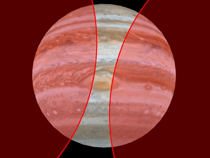 Gran Mancha Roja de Jupiter por sonda Juno (1)
