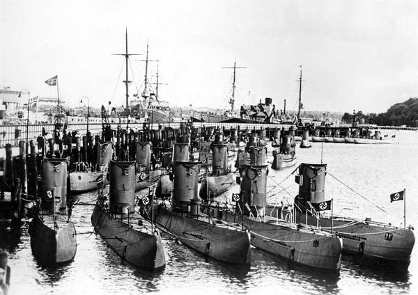 flota de submarinos alemanes nazis