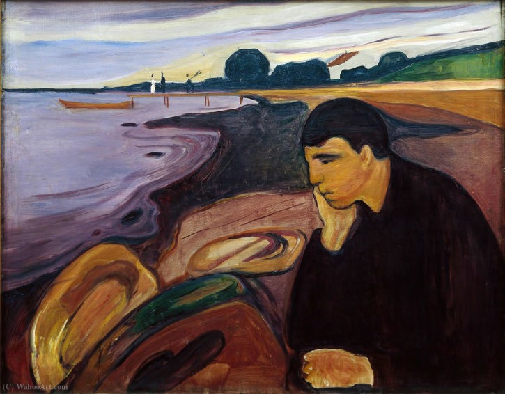 Melancolía 1891 de Edvard Munch